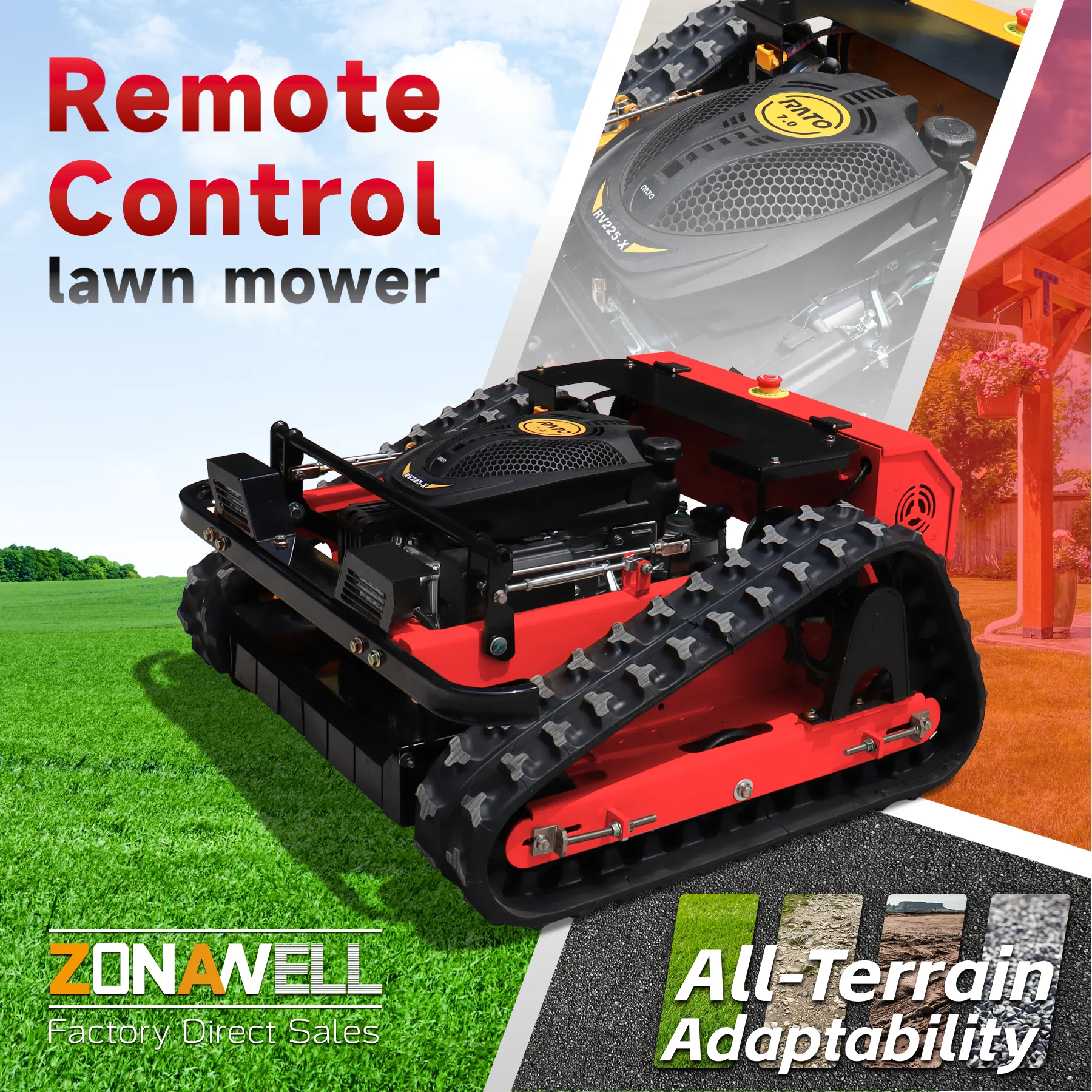 

Надежный беспроводной робот-газонокосилка 1500 ㎡ Лезвие для газонокосилки 500 мм, износостойкое, по низкой цене, с возможностью индивидуальной настройки, для парков и газонов.