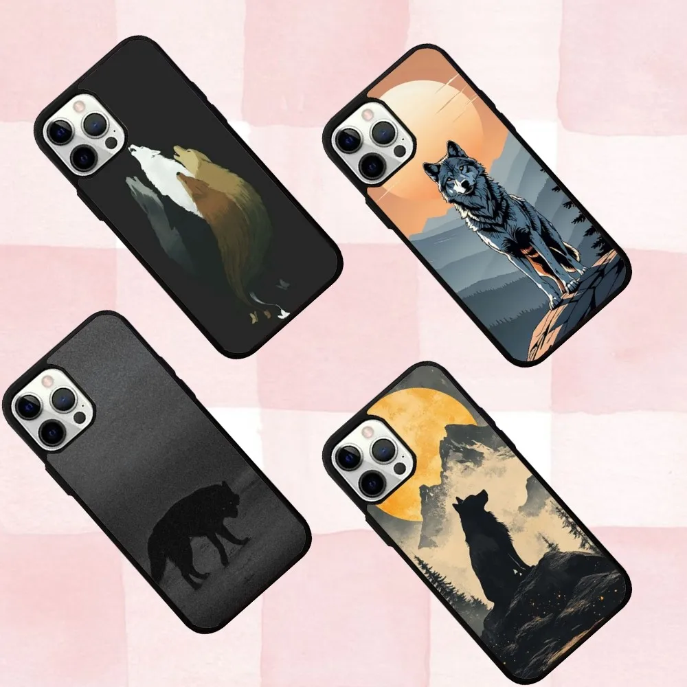 

Cool Wolf Phone Case For IPhone 16,se4,15,Pro,Max,Case 14,Plus,13,12,11 Magesafe Magnetic Wireless Charge Cover