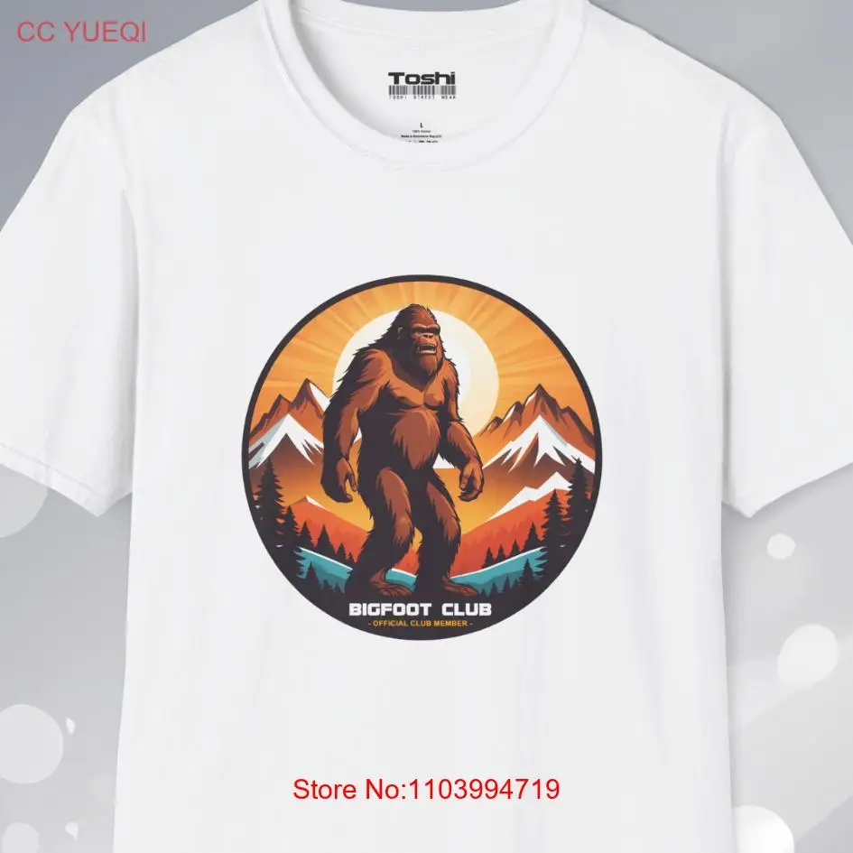 Bigfoot Club T-Shirt Unisex Adult T-Shirt Official Club Member Graphic Tee