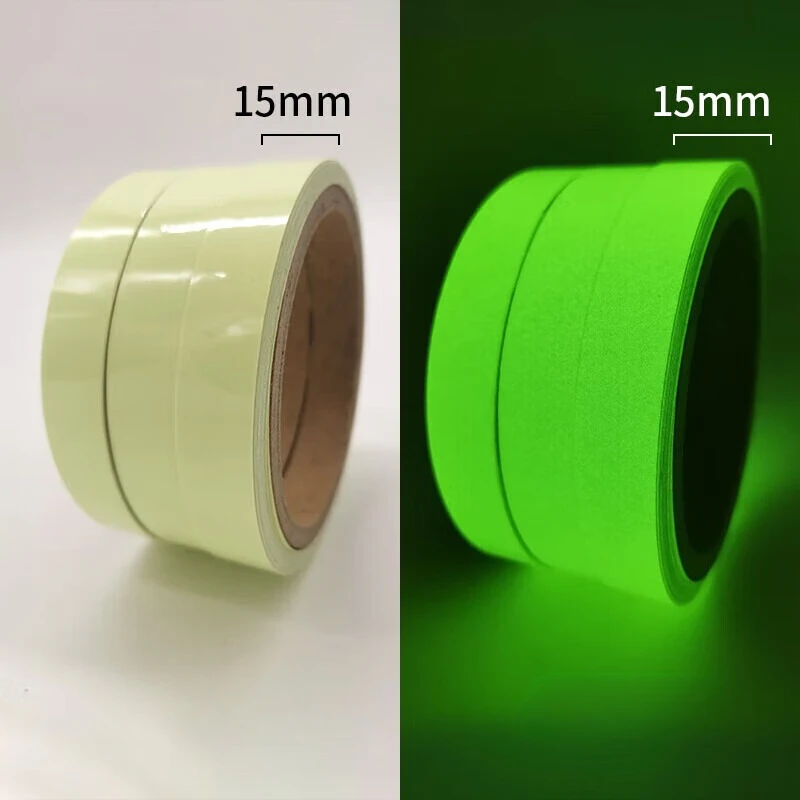 3M/5M Fluorescent Self-adhesive Safety Tape DIY Decorative Glowing Tape Stage Stair Green Fluorescent Safety Warning Tape  ﻿