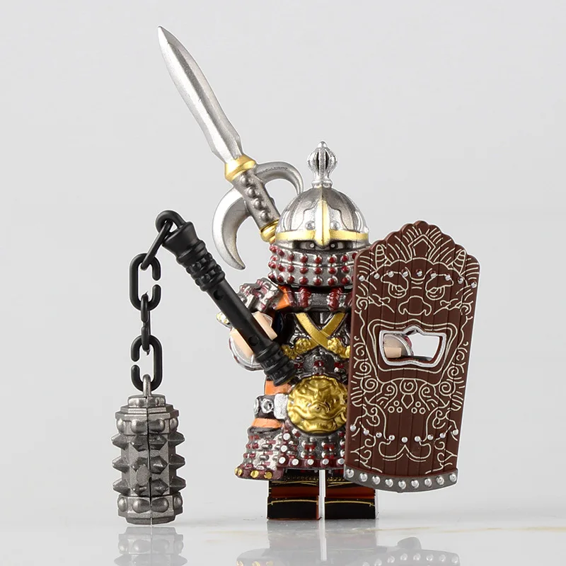 Afbeelding 3: Middeleeuwse ronde tafel ridders compatibele bouwstenen berserk guts puzzel actiefiguren model bouwblokken pop speelgoed cadeaus