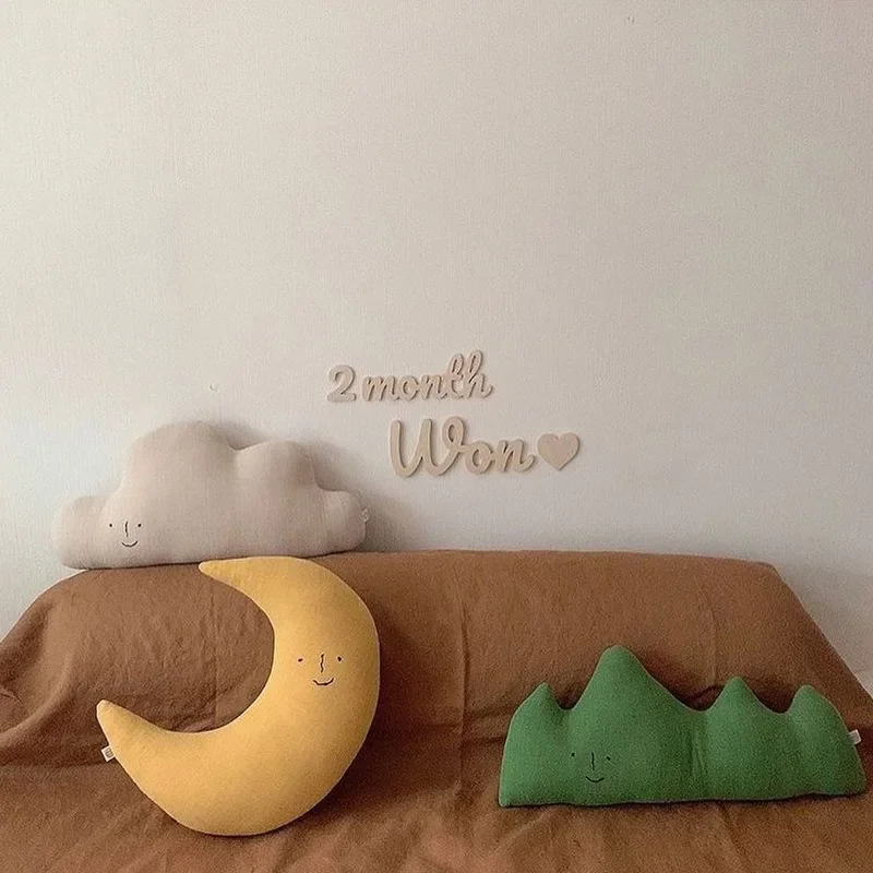 وسادة مهدئة لتطريز الأطفال - وسادة سرير على الطراز الشمالي وسادة زخرفية لغرفة الأطفال بجانب السرير واستخدام الأطفال #4