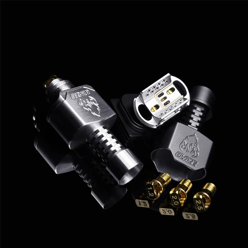 Thunderhead Creations x Mike vapes Blaze Bridge Boro rba Blaze TANK 4ml คอยล์เดี่ยวแบบไม่มีโพสต์3.0/2.5/2.0/1.2mm Airflow