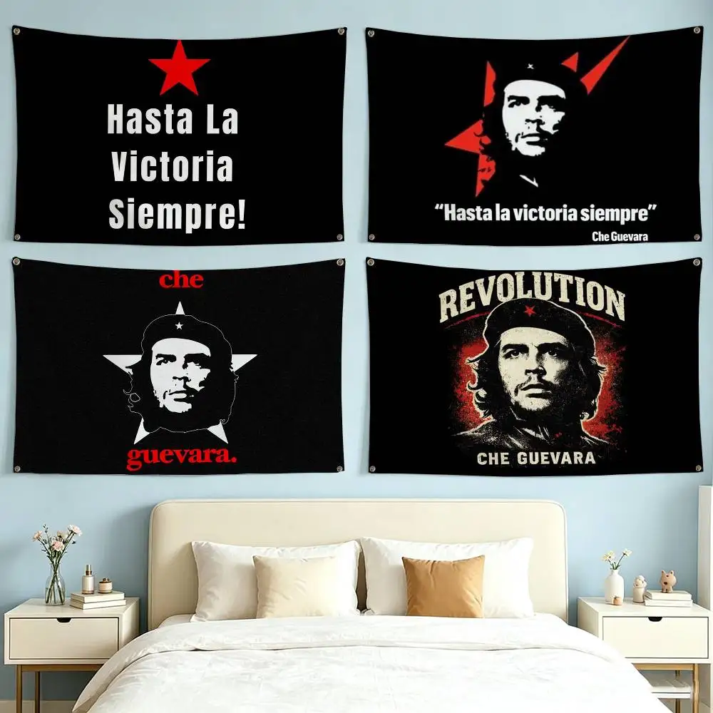 C-Che G-Guevara Freedom  Flags for Bedrooms Home Decor Items Outdoor Decors Garage Decoration Flaga