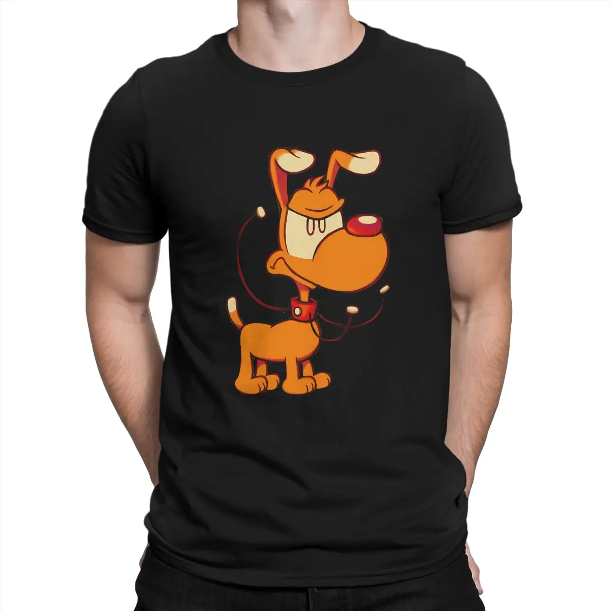 DOG T Shirts Men Humor T-Shirt Round Neck Inspector Gadget Tee Shirt Short Sleeve Tops Unique