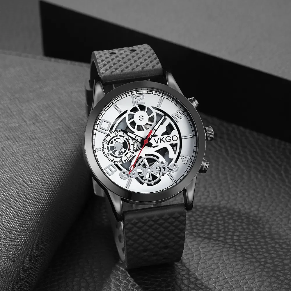 Mens Fashion Quartz Watches Top Brand Luxury Male Clock Watch Sport Mens Wrist Watch Bracelet Set Relogio Masculino