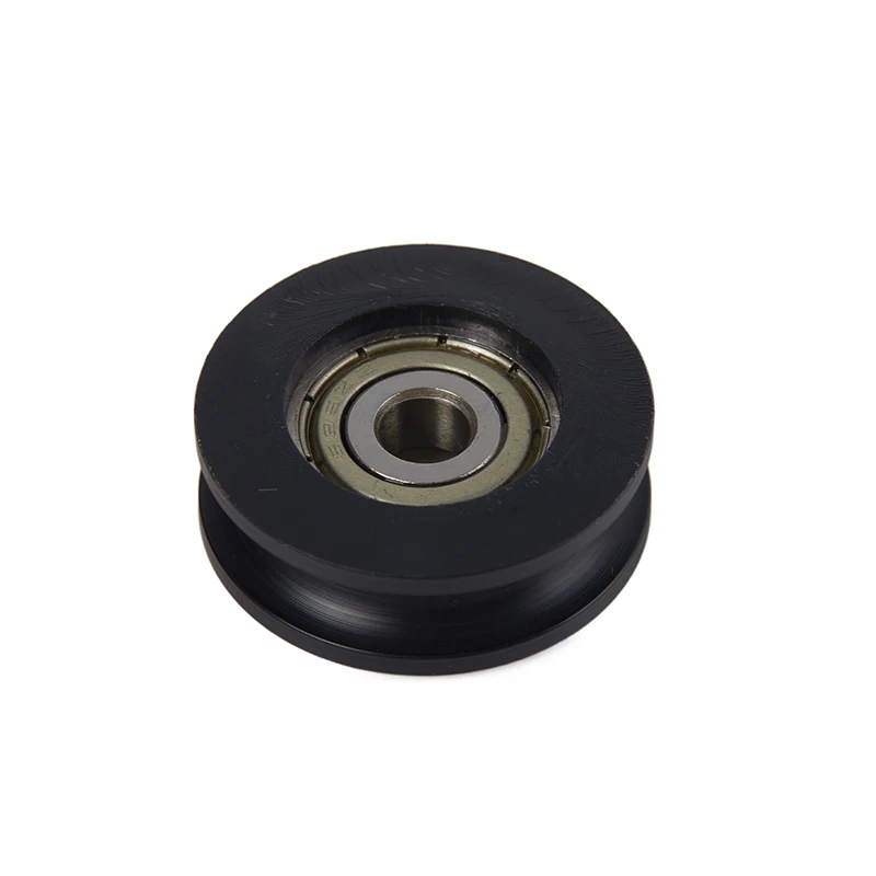 1pc U Groove Roller Pulley 626 Bearing Steel Injection-coated U-shape Wheel For Slide Door Window