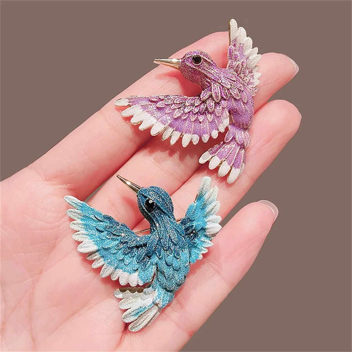 1Pc Bird Brooch Exquisite Retro Animal Chest Flower Pin Fashion Trend Jewelry Accessories High-End Party Birthday Gift 2024