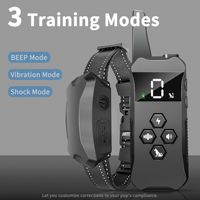 Dog Training Collar Wrap-Around Shock 500m Control Distance W/3 Training Modes Beep Vibration Shock Dog Anti-barking Collar