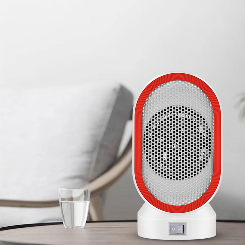 【قطرة السعر】مروحة سخان كهربائي محمولة للتدفئة منفاخ هواء دافئ لسطح المكتب موقد تسخين منزلي آلة تدفئة المبرد الأزرق بمقبس الاتحاد الأوروبي
