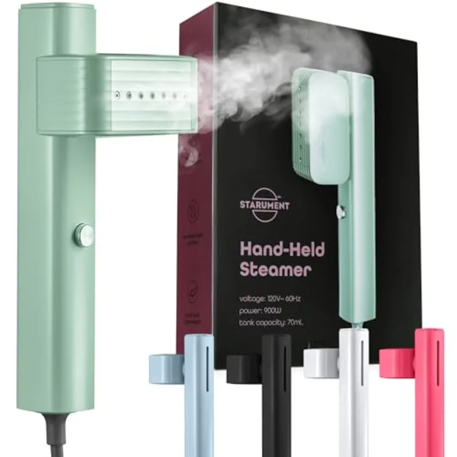 

Portable Steamer for Clothes Professional Handheld Garment Steamer 15s Fast Heat-up 70ml Water Tank 900W Mini Steam Iron for Ho