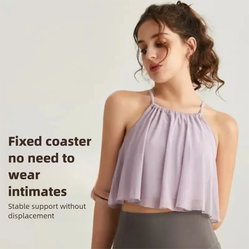 Mesh 2‑in‑1 Halter Sports Tank - Pilate Yoga Workout recension och pris