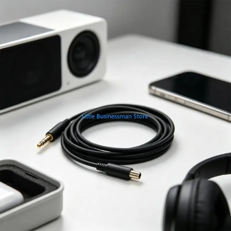 4,4-mm-Kopfhörerkabel, symmetrisches Stecker-zu-Buchse-Kabel mit 2 Metern Länge für die Verwendung tragbarer Musikgeräte, die – Detail 5