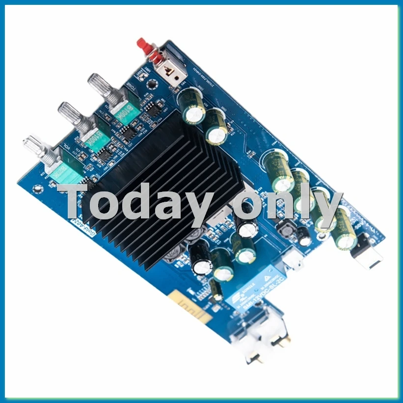 

HIFI TPA3255 Class D 600W Плата цифрового усилителя мощности для сабвуфера с регулировкой низких частот DC 19V-50V-A69M