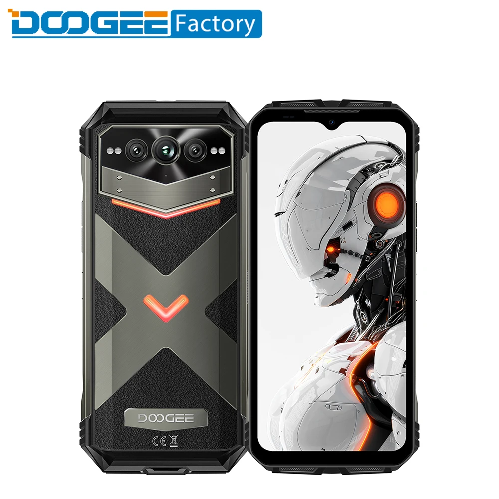 DOOGEE V MAX PRO 5G — защищенный смартфон с 6,58-дюймовым FHD+ дисплеем, процессором MTK Dimensity 7050 Octa Core, 32 ГБ + 512 ГБ памяти, 108-мегапиксельной камерой и аккумулятором 22000 мАч, Android 14.
