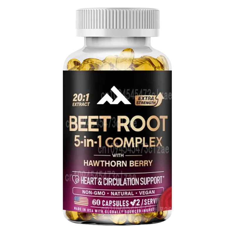 

Капсулы Beetroot — здоровая добавка для поддержки артериального давления — содержит ягоды боярышника, гибискуса и чеснока