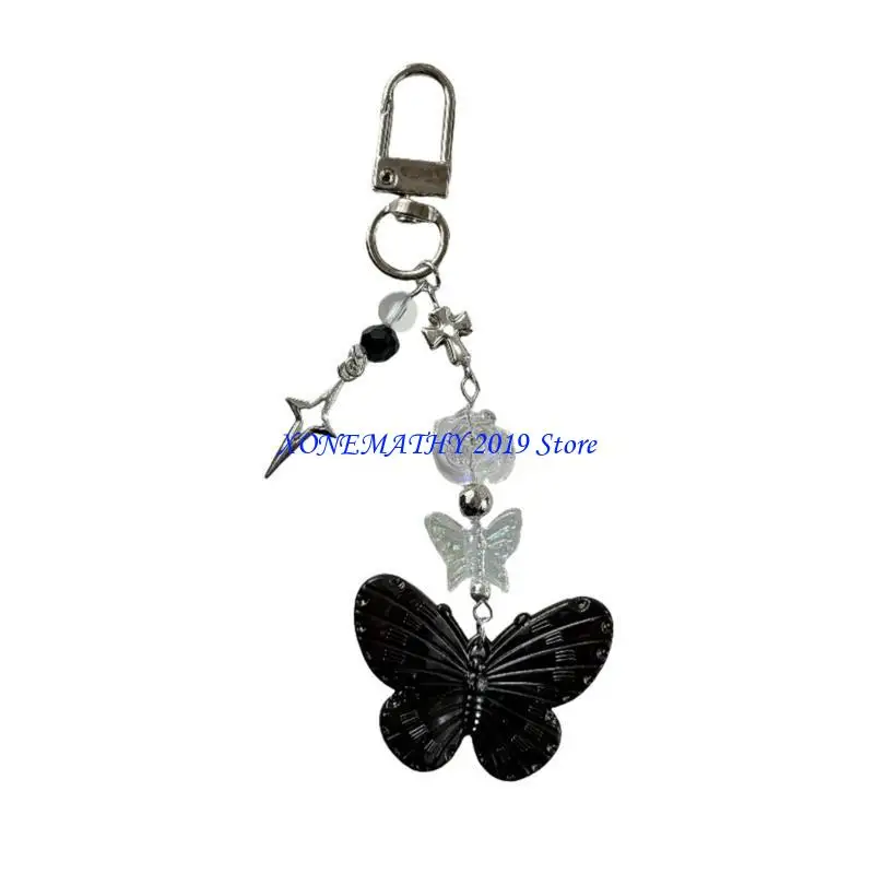 F42f تصاميم الفراشة رائعتين سحر الهاتف Butterfly Phone Charm Charm for Keys و Backpack Resornments