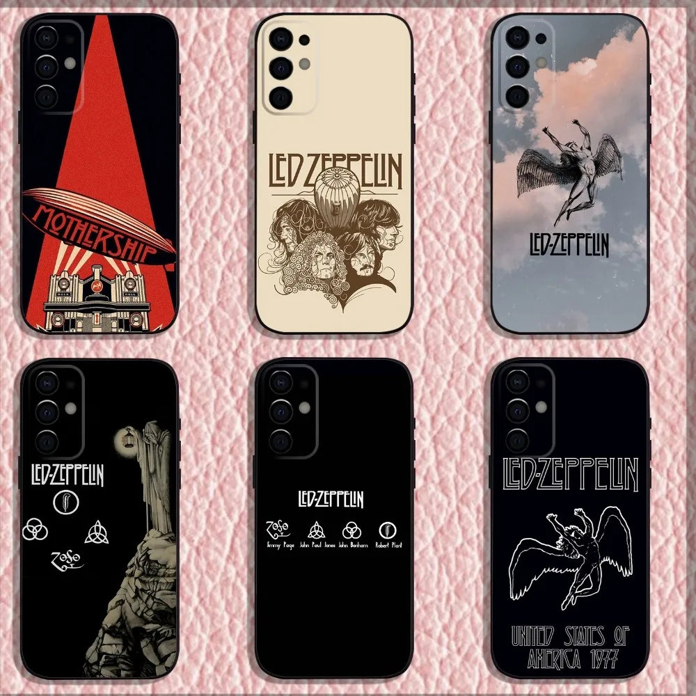 band L-Led Rock Z-ZeppelinS Phone Case For Samsung S24,S21,S22,S23,S30,Ultra,S20,Plus,Fe,Lite,Note,10,9,5G Black Soft Shell