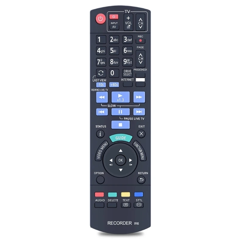 

Intelligent DVD Player Remote Control N2QAYB001077 Quick Reflexes Smooth Channel Switching for DMR-HWT260 DMR-HWT260GN