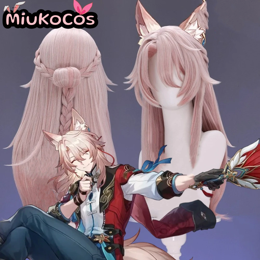 

В НАЛИЧИИ Парик для косплея Jiaoqiu MiukoCosplay Game Honkai: Star Rail Косплей