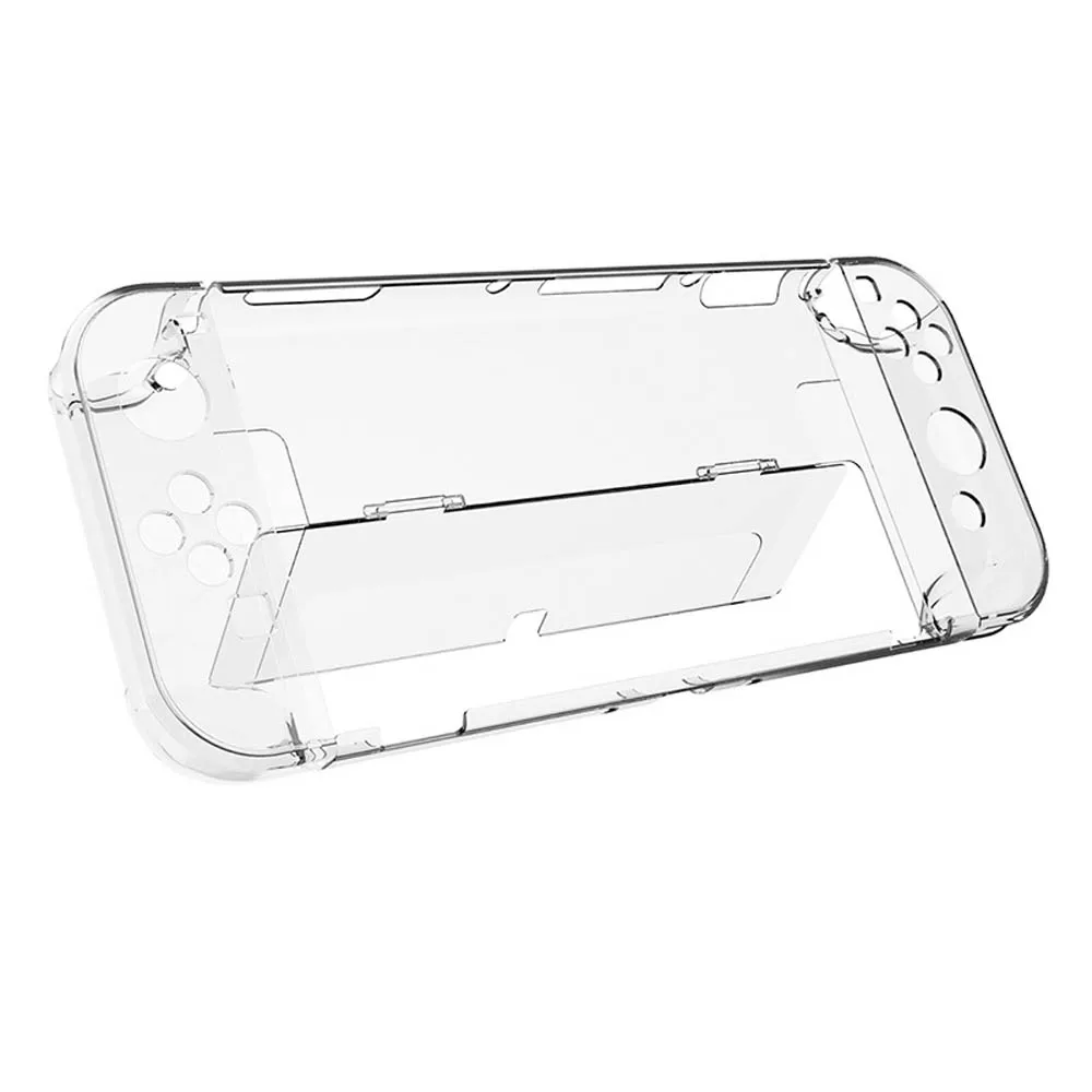 스위치 OLED 게임 콘솔 프로텍터 PC 투명 안티 데미지 방진 도킹 가능 보호 케이스, 액세서리