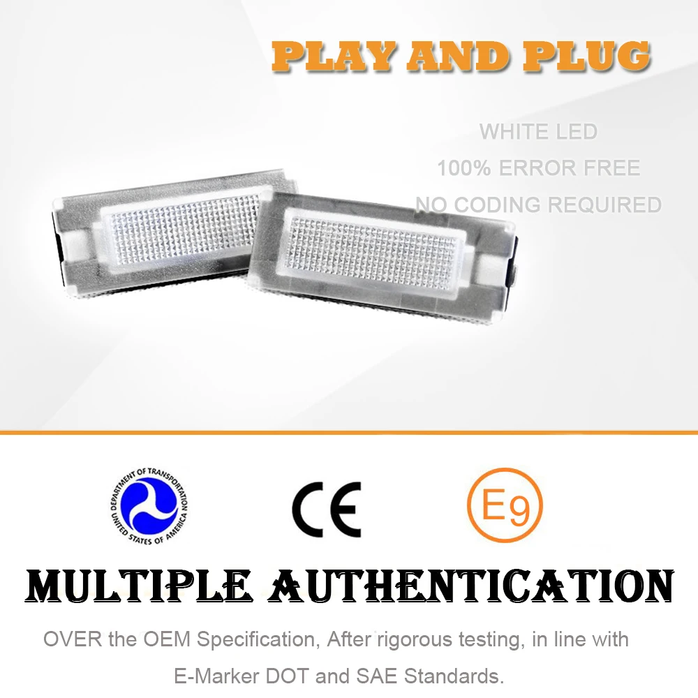 18SMD Canbus светодиодный подсветка номерного знака для Lancia Musa Ypsilon Citroen Jumper Peugeot Boxer Bus Fiat Ducato 2006-2020