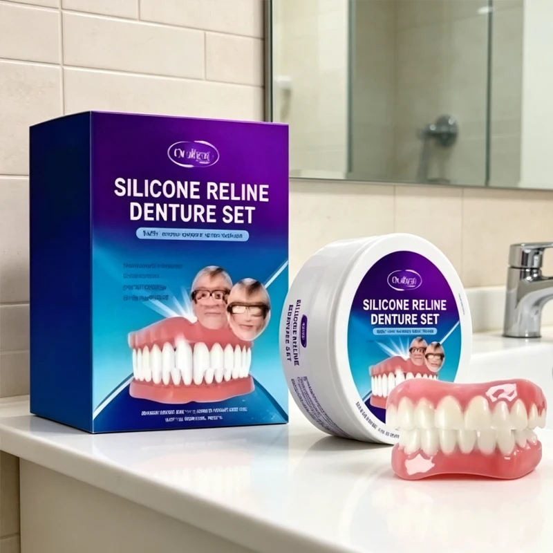 

2026Instant Comfort Soft Silicone Denture Reline Set Safe Reusable Portable False Teeth Adjustment Accessory ck848
