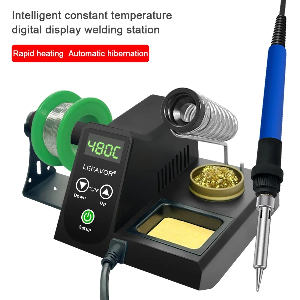 Digitalanzeige, Lötkolbenstation, temperaturverstellbar, LED-Anzeige, PID-Temperaturregelung, schnelle Erwärmung – Detail 2
