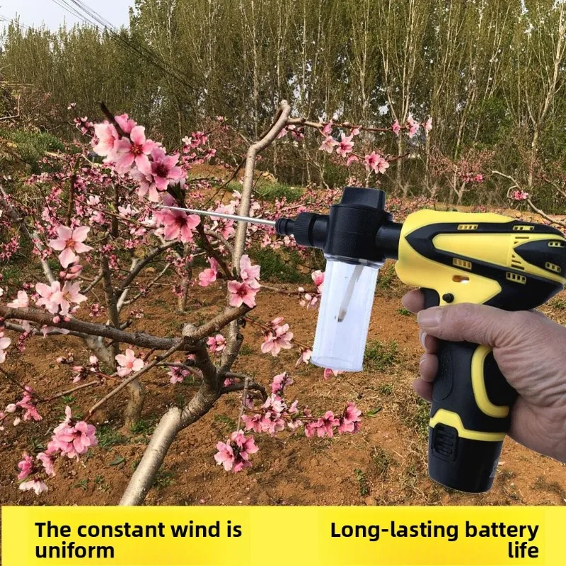 Electric Fruit Tree Pollinator - Multi-Purpose Powder Sprayer for Apple/Peach/Corn/Kiwi with Ant Control