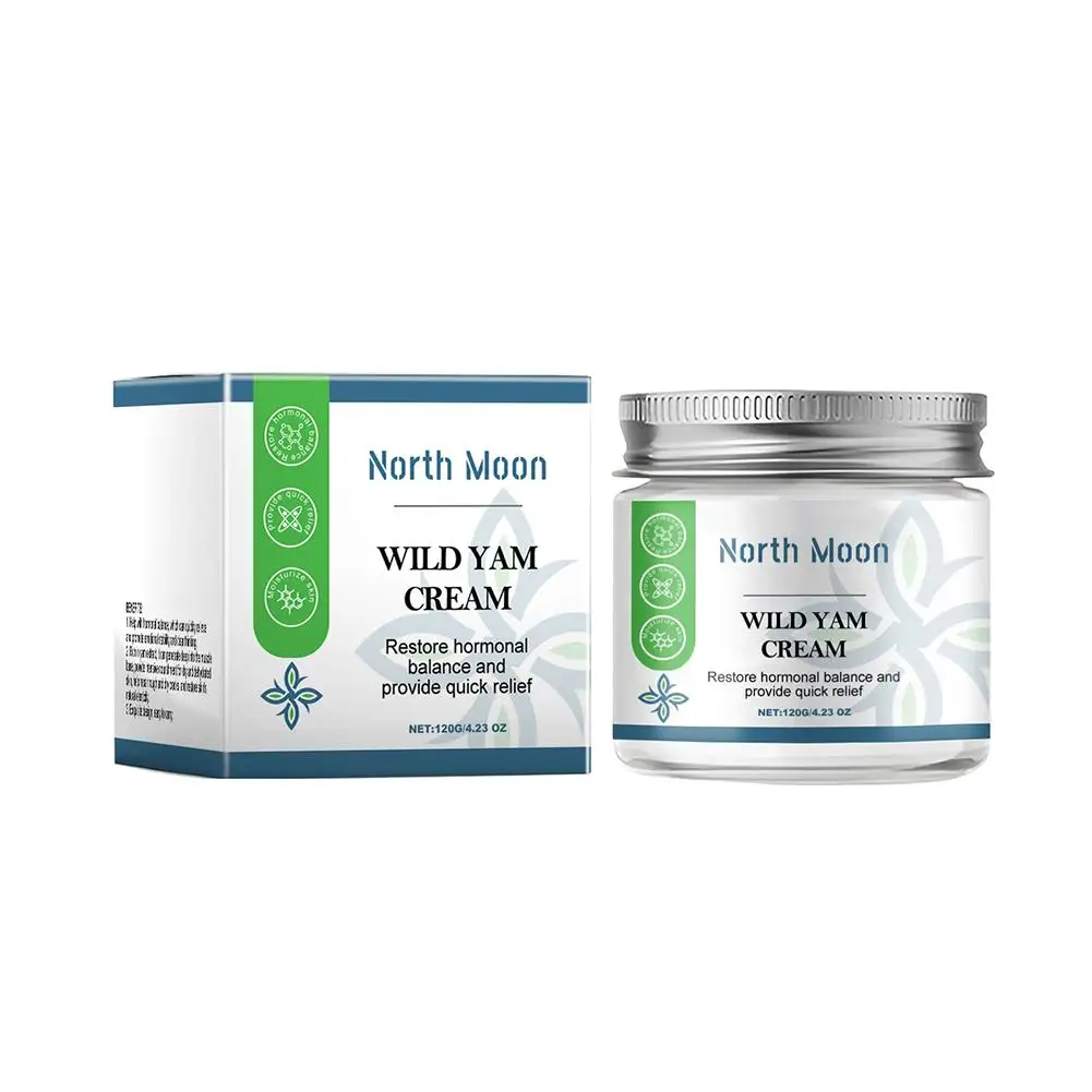 Wild Yam Whitening Óleo de Coco, Creme Anti-Rugas, Hormônio Hidratante, Balan de Limpeza F9k3, 120ml