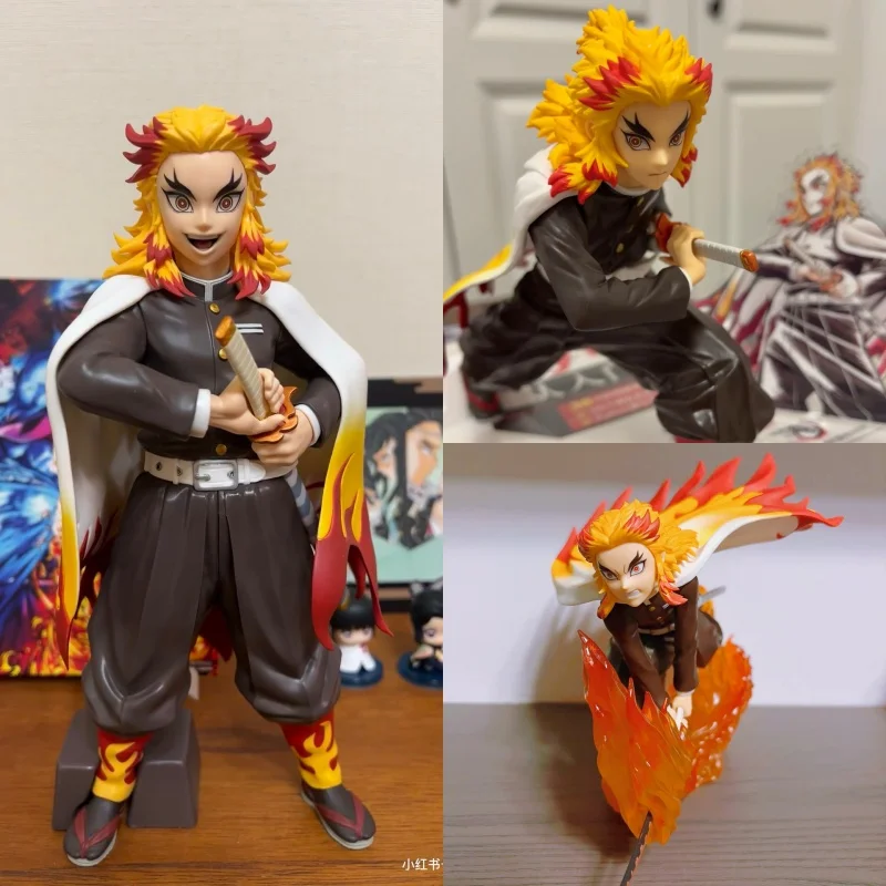 

Demon Slayer Kyojuro Rengoku Anime Figure High-Quality Collectible Desktop Model Toy for Birthday Gifts Genuine Figurines