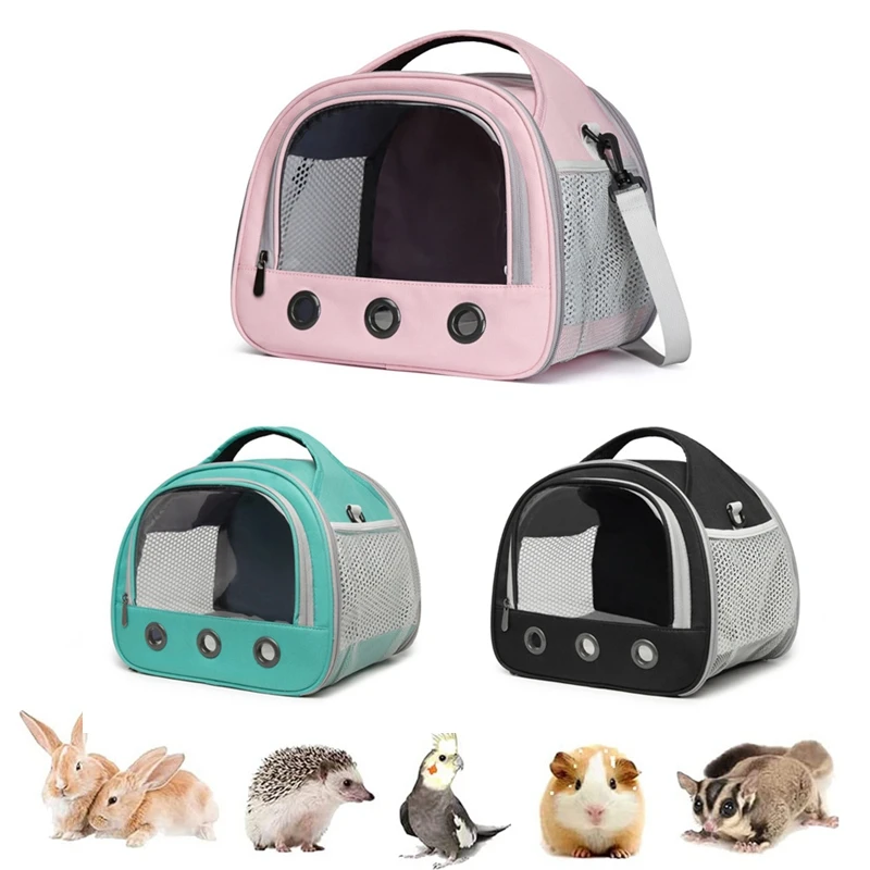 

Small Animal Carrier Bag Breathable Guinea Pig Carriers with Mat Portable Hamster Carry Case Portable Bag Durable Dropship