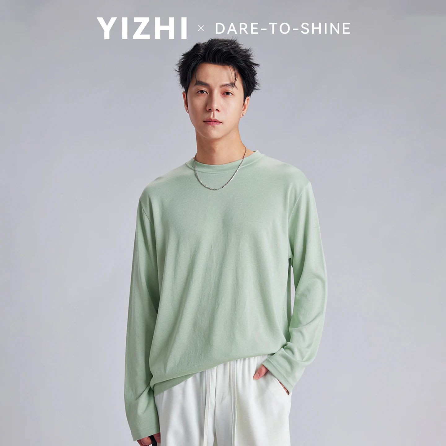Men Lyocell Thin Sheer Sun Protection Long Sleeve T-shirts Summer Loose Breathable Skin Friendly Solid Color Basic Casual Tops
