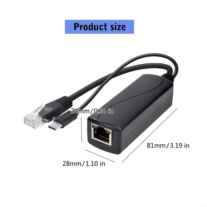 E1PF Универсальность POE Splitter USB COE Сепараторы для беспроблемной интеграции в компьютерные и сетевые системы 5V3A OUT