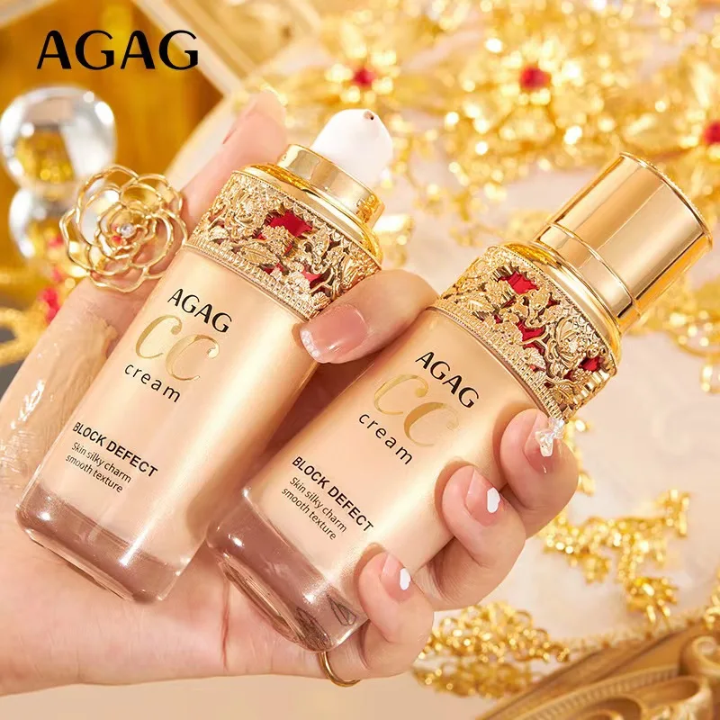 AGAG concealer liquid foundation waterproof, moisturizing, natural, full coverage, makeup holding foundation make-up concealer