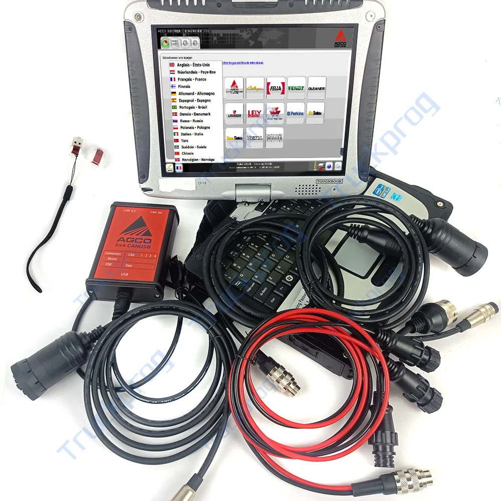 

CF19 Laptop Massey Ferguson FENDT for AGCO CANUSB Electronic DIAGNOSTIC Tool machinery AGCO Diagnostic Tool with key dongle
