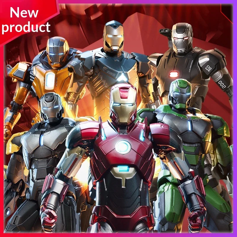 Zhongdong Iron Man MK25 Action Figure 15Cm Joint Movable Superhero Collectible Model Desktop Display Gift For Adult Fans
