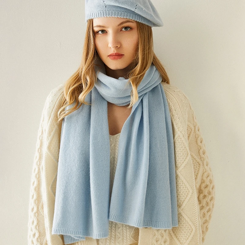 Cashmere Scarf for Women, 100% Goat Cashmere, Knitting Scarves, Soft and Fashionable, Best Quality, New Arrival, 180*45cm