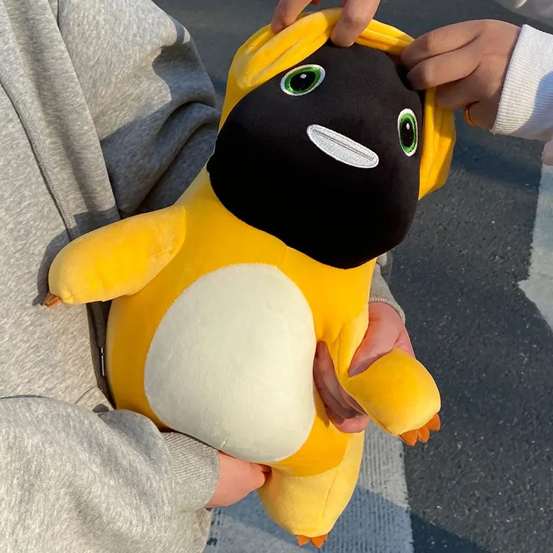 

Kawaii аниме мультфильм черное лицо маленькая молочная кукла дракон милый динозавр мягкая плюшевая игрушка Nailong кукла дающая девушку спальная подушка