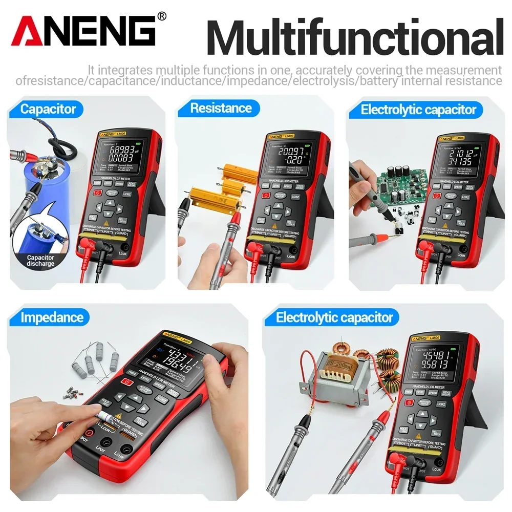 ANENG LM06 LCR Bridge Meter Portable Handheld Multimeter Capacitor Tester Inductance Electronic Component Auto Measurement Tool view 5