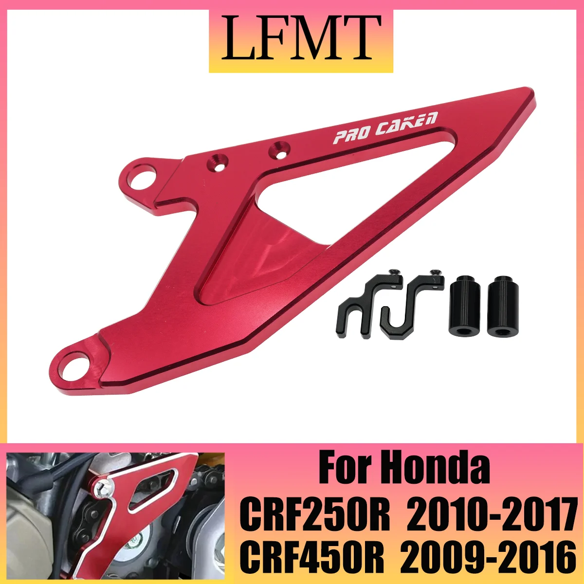 

CNC Front Sprocket Cover Chain Guard For Honda CRF250R CRF450R CRF 250R 450R 250 450 R 2009 2010 2011 2012-2016 Universal Parts