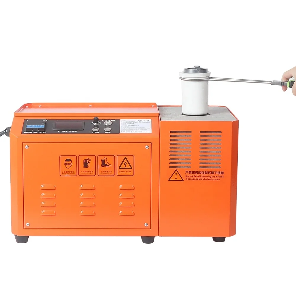 

Mini melting machine 1-2kg gold melting furnace mini induction with temperature control