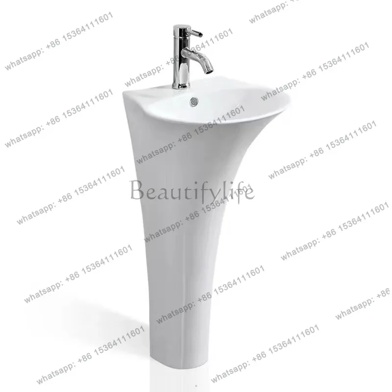 

Family balcony one-piece wash basin with curvature personalized wall one-piece basin