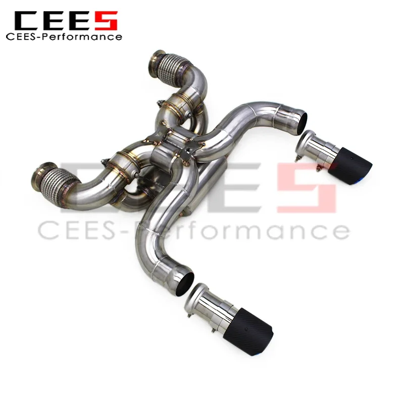 cees Stainless Steel Catback Exhaust Escape Car Muffler for Mclaren 720S 4.0 2017-2019 High Quality Racing Exhaust System