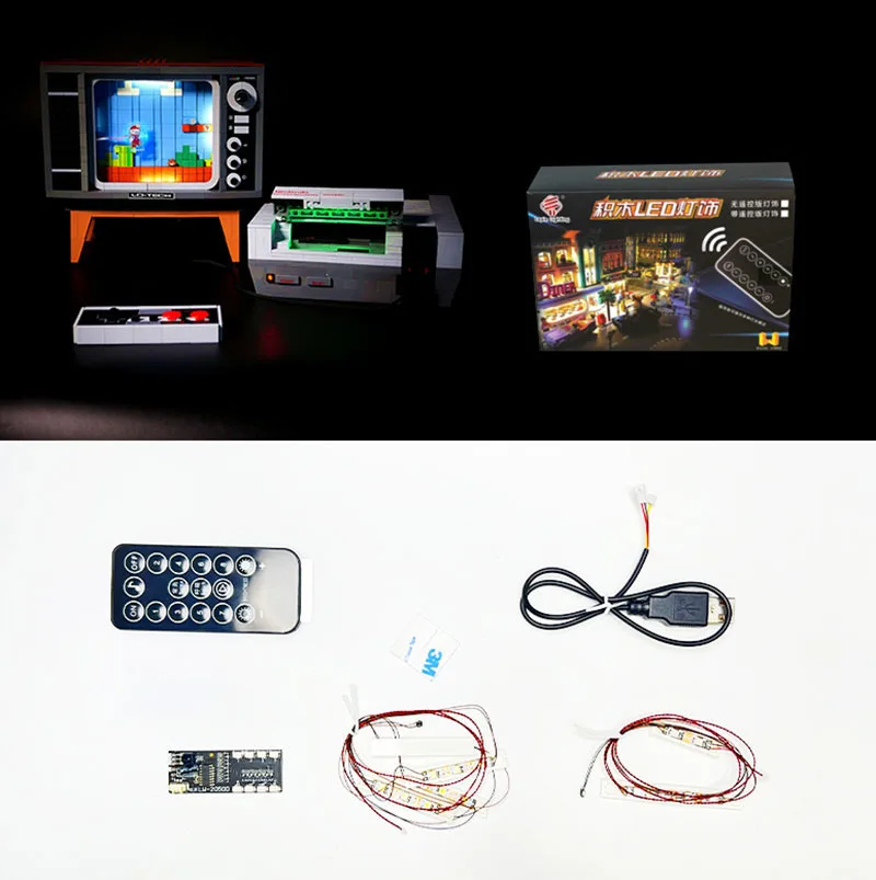 

LED Light Kit For LEGO NES Red And White Machine 71374 Lamp DIY Toys Gift (Not Include Building Blocks Bricks Kit Sets Model)