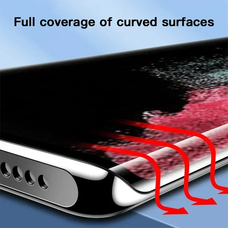SKIG UV Tempered Glass Film For Samsung Galaxy 25 S24 S23 S22 S21 S20 Ultra Plus Full Curved For S24Ultra Screen Protector image 2