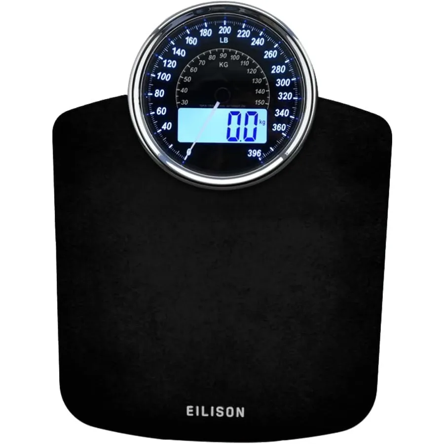 

Highly Advanced 2in1 Digital and Analog Weighing Scale for Body Weight Monitoring with 400lbs Capacity Featuring 4 HighPrecisio