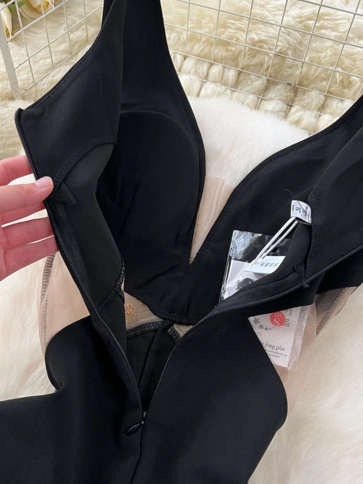 Ele เซ็กซี่ดูผ่าน Me Splice Fi-tail Dr ผู้หญิง High-end Faion ชุดราตรีเกาหลี Sle เดินทาง Dr