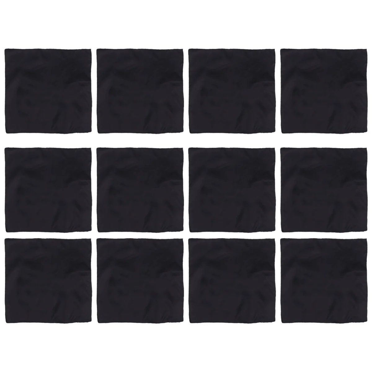 

12Pcs Solid Color Napkin Cloth Classic Simple Style Tableware Pad Placemat for Home Restaurant Hotel Party Dining Room
