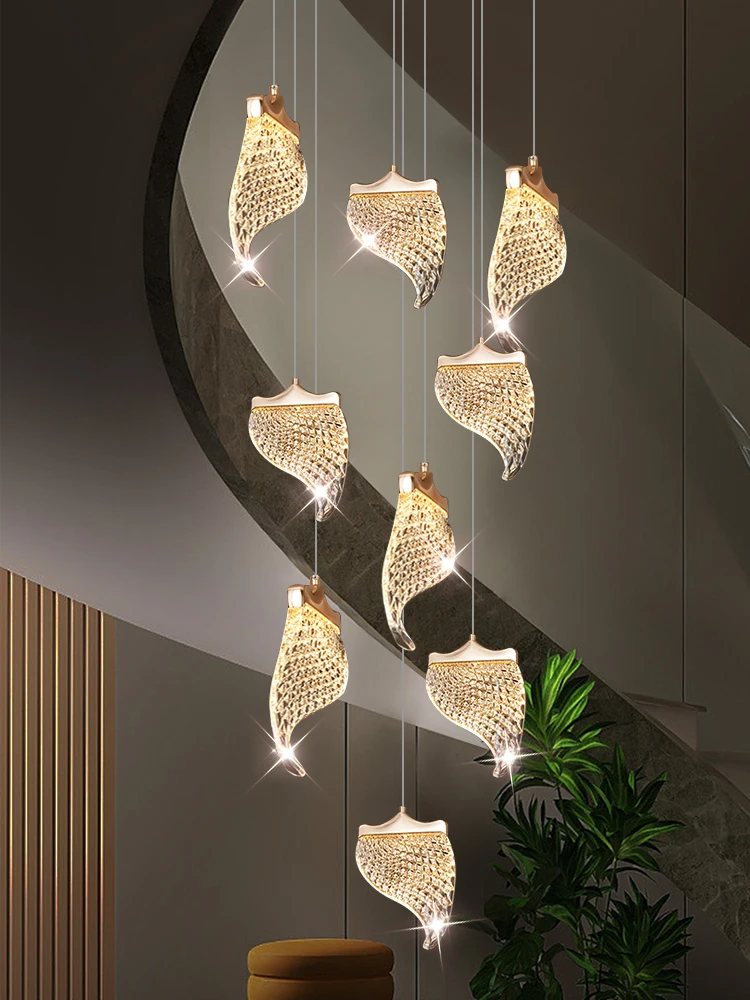 

Modern Ceiling Chandeliers Luminaire Suspensions Chandelier In Dining Room Hanging Lamps for Living Room Staircase Pendent Lamps